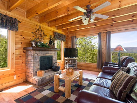 log cabin smoky mountains